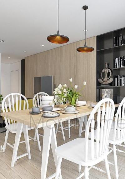  Thiết kế nội thất căn hộ chung cư hiện đại Home City Trung Kính - Chị Giang